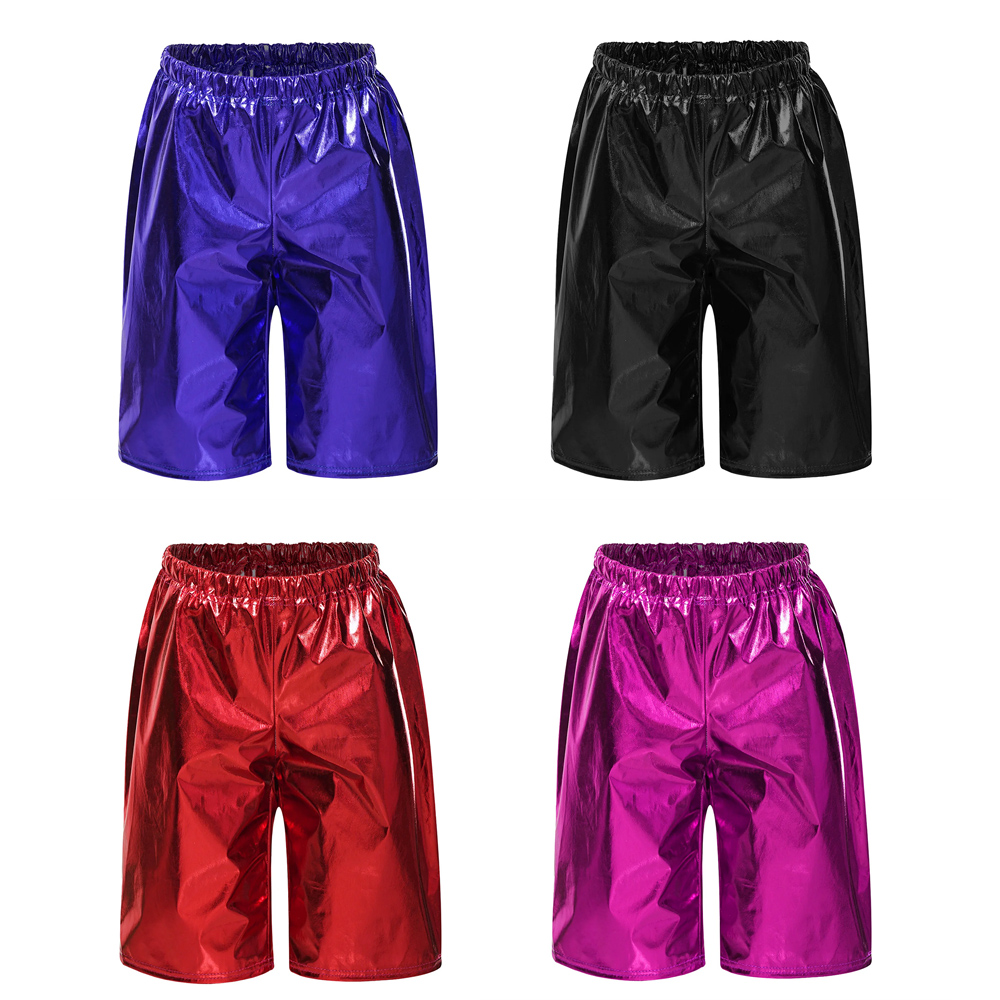Boyshort Underwear - Kids Jongens Metallic 1/2 Broek Glanzende